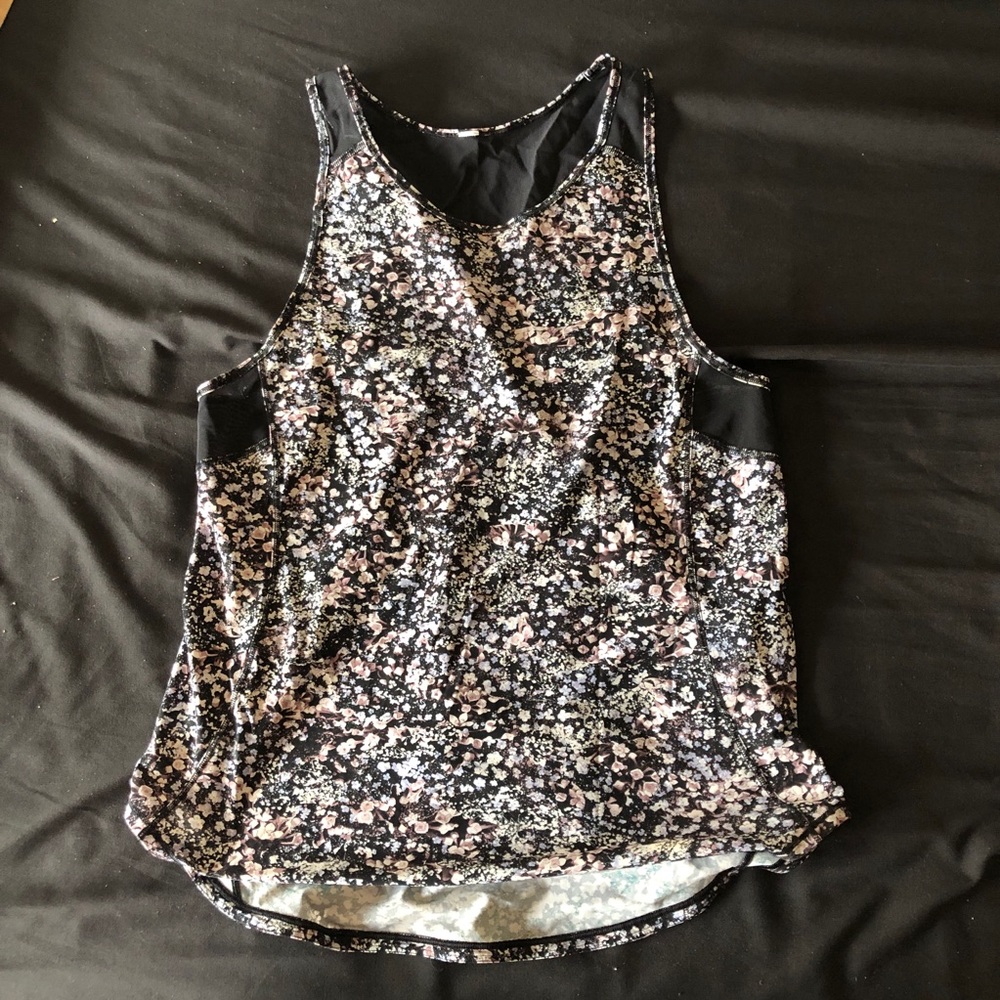 Lululemon Floral Mesh Tank